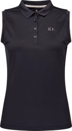 Kingsland KLcaelina Mirco Pique Tec Shirt, Navy