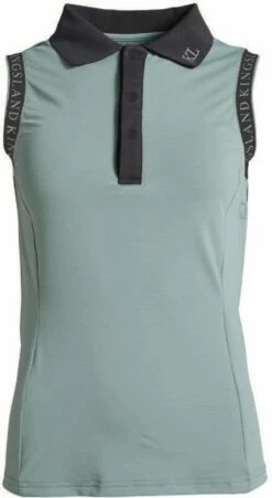 Kingsland "KLpaizley" Sleeveless Functional Polo Shirt, Green Sea Pine