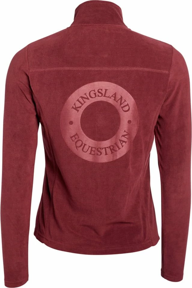Kingsland "KLsina" Microfleece Jacket, Red Port Royal 2 Kingsland "KLsina" Microfleece Jacket, Red Port Royal - Image 2