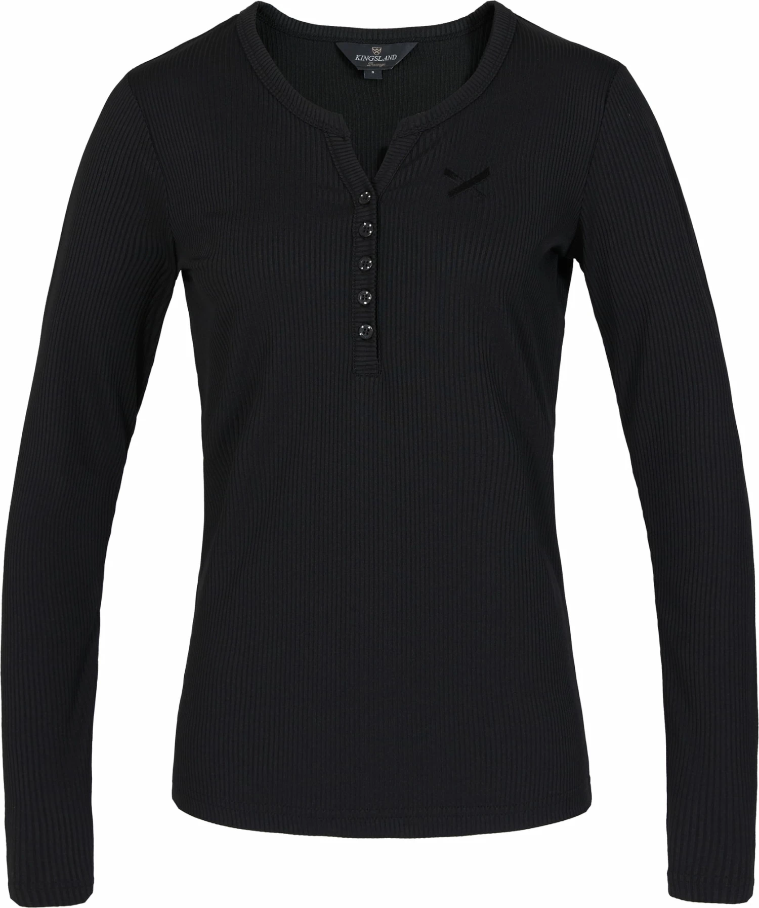 Kingsland "KLwakely" Long Sleeve Rib Top, Black 1 Kingsland "KLwakely" Long Sleeve Rib Top, Black