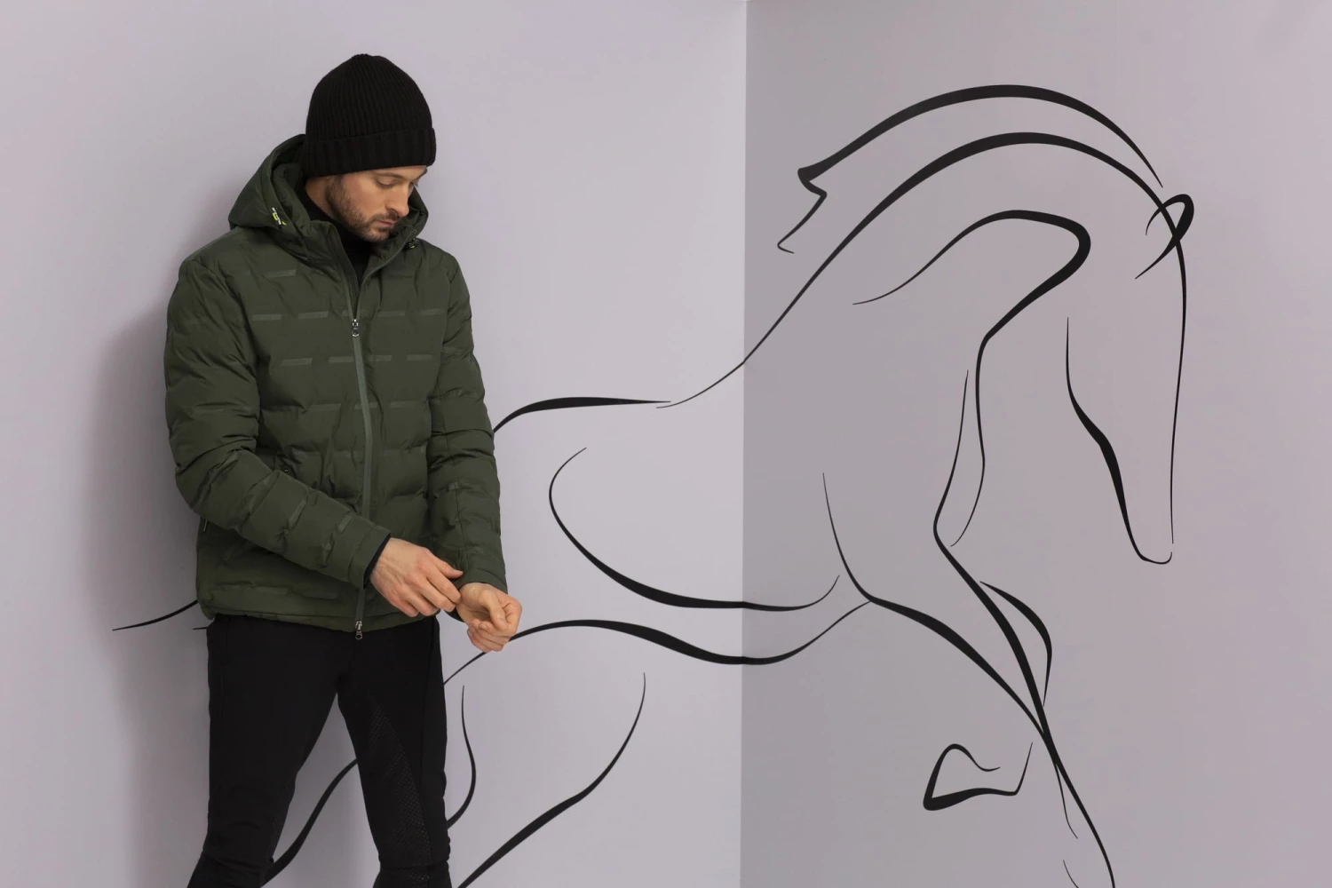 PIKEUR AMADO Men's Tech Pad Jacket, Ivy Green 2 PIKEUR AMADO Men's Tech Pad Jacket, Ivy Green - Image 2