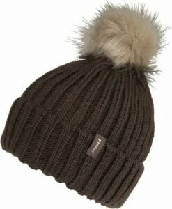 PIKEUR Beanie Basic With Bobble, XL (55-57 Cm)