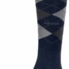 PIKEUR Knee Socks - Checked, Night Sky