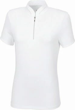 PIKEUR LIYANA Show Shirt With Rhinestone Collar, White