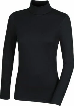 PIKEUR Polo Neck Top, Caviar