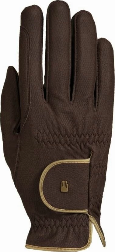 Roeckl "Lona" Riding Gloves - Mocha/Gold 1 Roeckl "Lona" Riding Gloves - Mocha/Gold