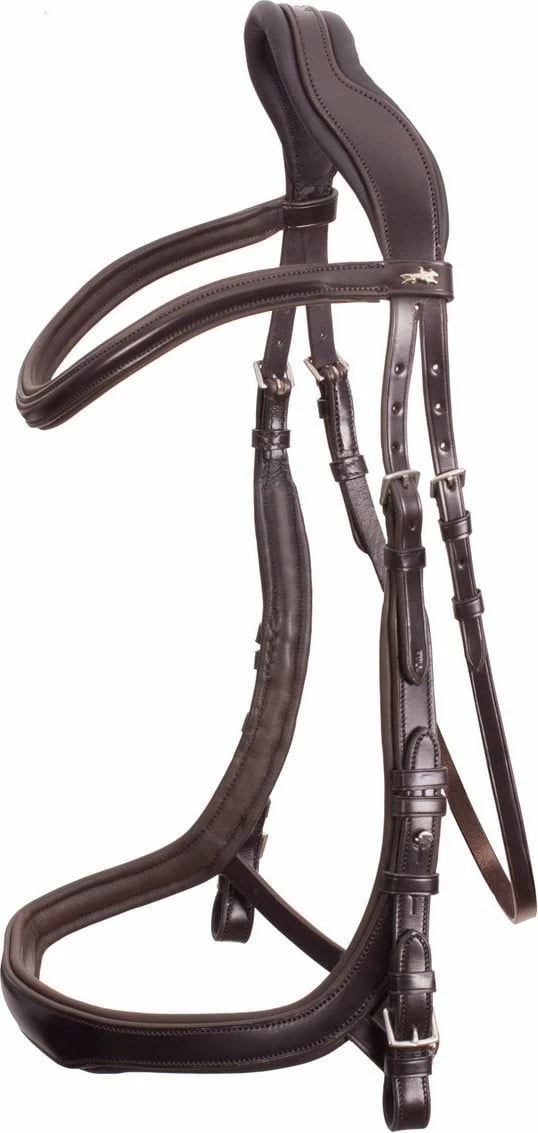 Schockemöhle Sports Bridle Anatomic Line "Equitus Delta" - Espresso Silver 1 Schockemöhle Sports Bridle Anatomic Line "Equitus Delta" - Espresso Silver