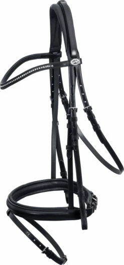 Schockemöhle Sports Bridle Classic Line "Oslo" - Black/Silver