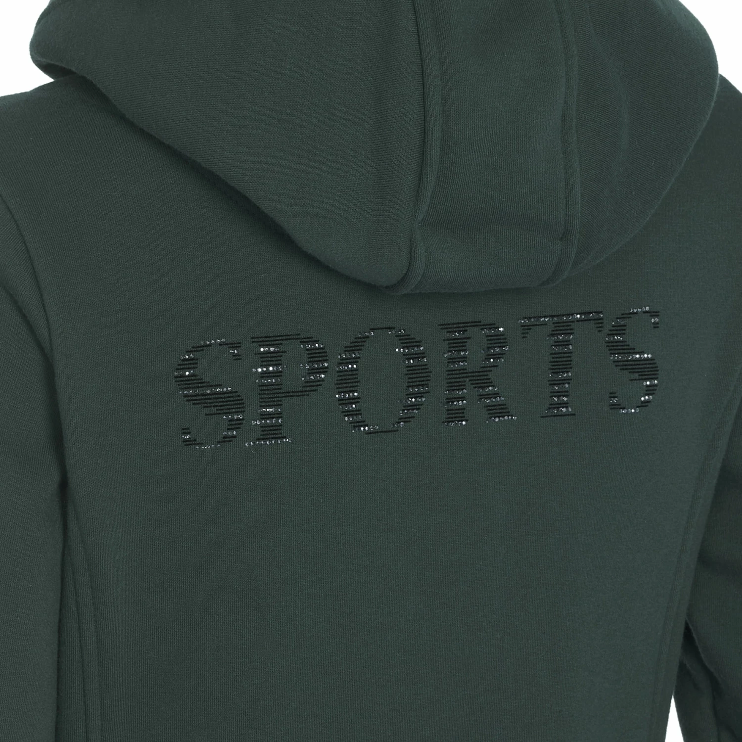 Schockemöhle Sports Calice Style Sweatshirt Jacket, Bottle Green 3 Schockemöhle Sports Calice Style Sweatshirt Jacket, Bottle Green - Image 3