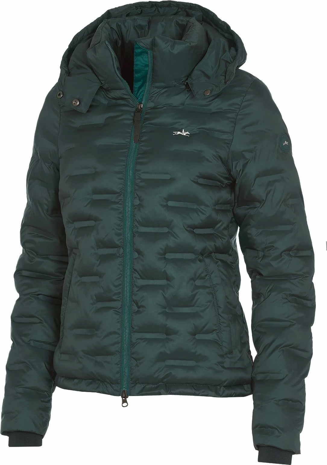 Schockemöhle Sports Cecilia Style Quilted Jacket, Bottle Green 1 Schockemöhle Sports Cecilia Style Quilted Jacket, Bottle Green