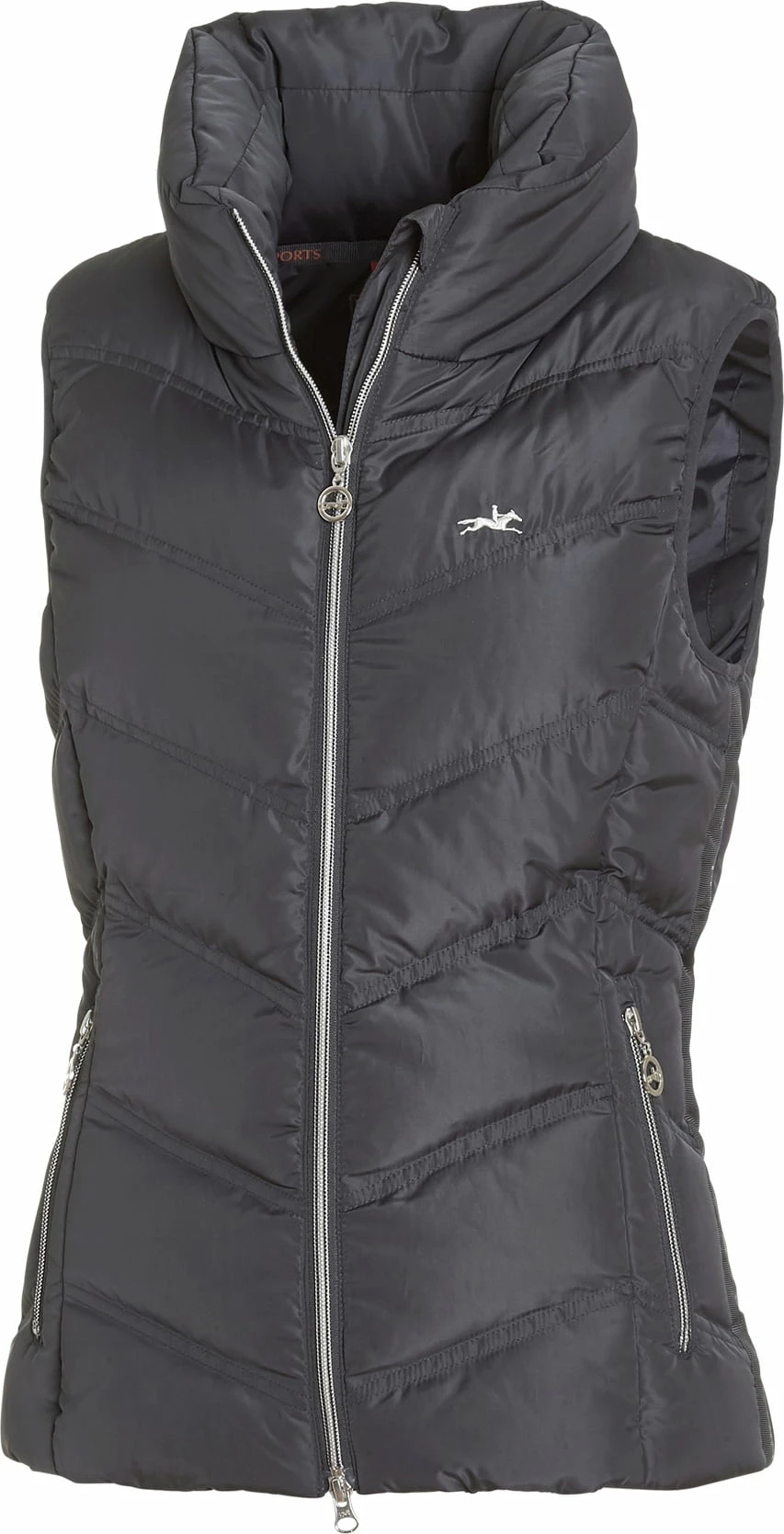 Schockemöhle Sports Quilted Waistcoat - Marleen Style, Graphite 1 Schockemöhle Sports Quilted Waistcoat - Marleen Style, Graphite