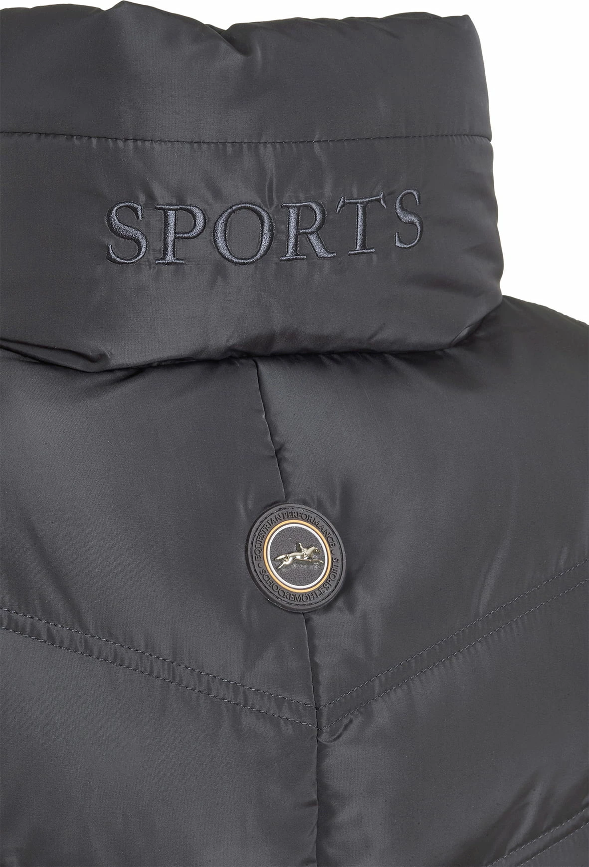 Schockemöhle Sports Quilted Waistcoat - Marleen Style, Graphite 2 Schockemöhle Sports Quilted Waistcoat - Marleen Style, Graphite - Image 2