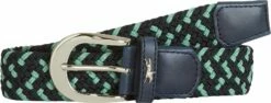 Schockemöhle Sports Sporty Logo Belt, Blue Nights-Bottle Green