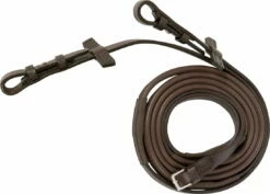 Stübben Rubber Reins Slimline (1/2") With Bridle Hook 150cm
