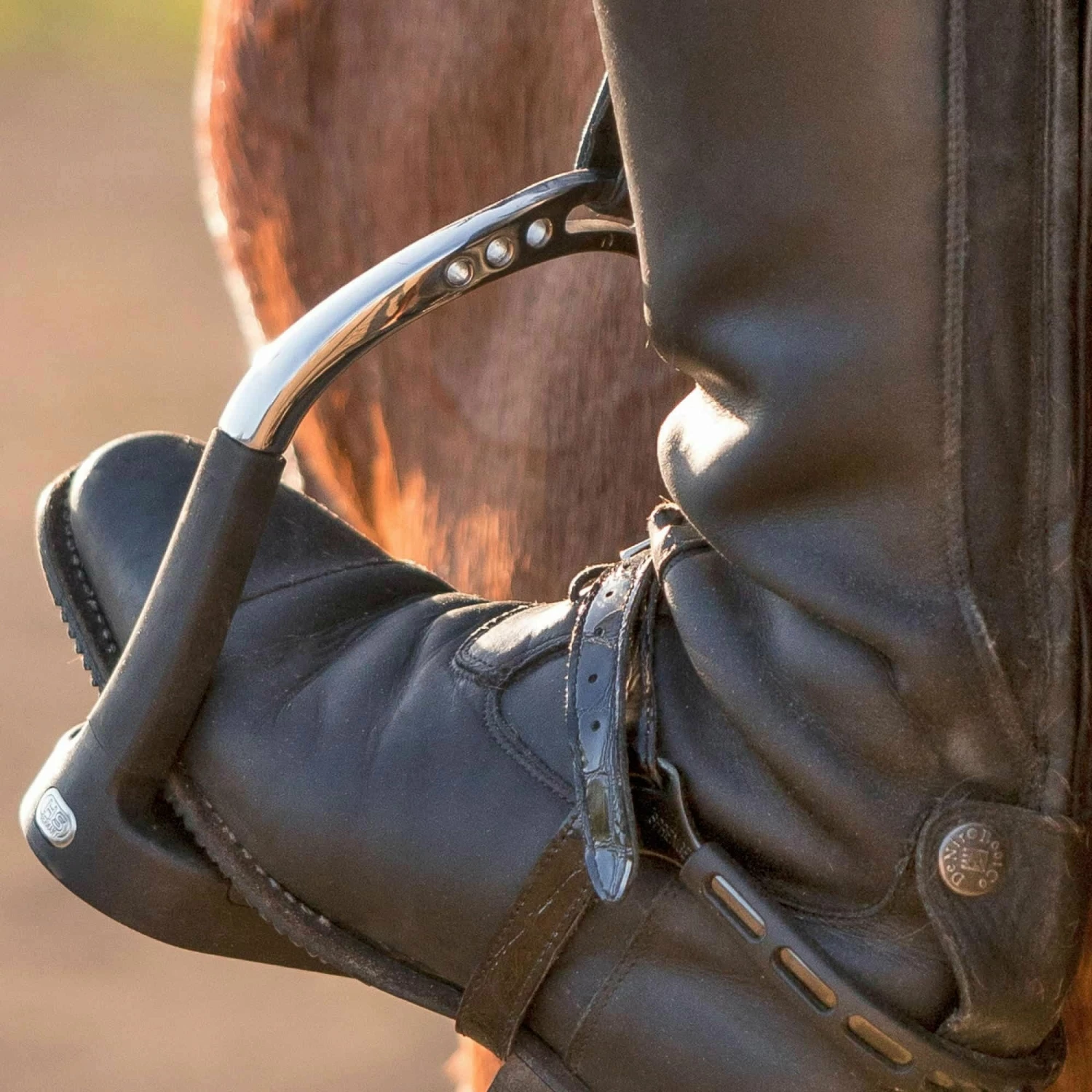 Sprenger ULTRA Fit EXTRA GRIP Spurs "Black Series", Stainless Steel Anthracite, 20mm Ball-Shaped 2 Sprenger ULTRA Fit EXTRA GRIP Spurs "Black Series", Stainless Steel Anthracite, 20mm Ball-Shaped - Image 2