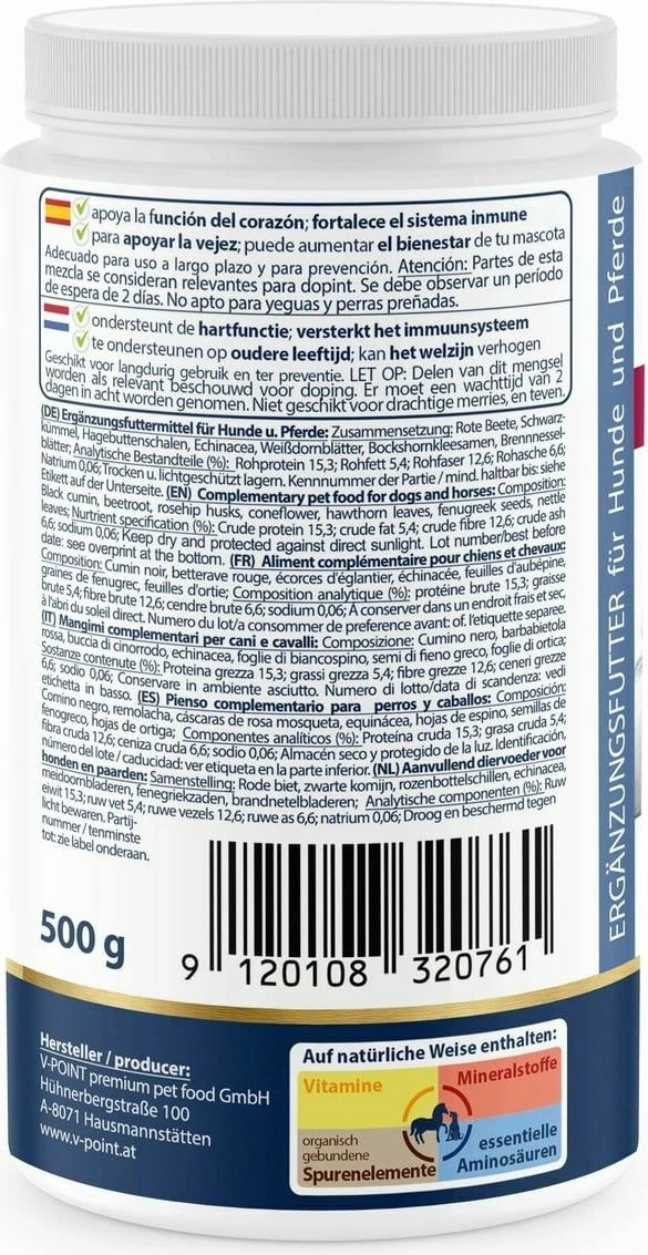 V-POINT SENIOR VITAL - Premium Herbal Powder For Dogs And Horses 2 V-POINT SENIOR VITAL - Premium Herbal Powder For Dogs And Horses - Image 2